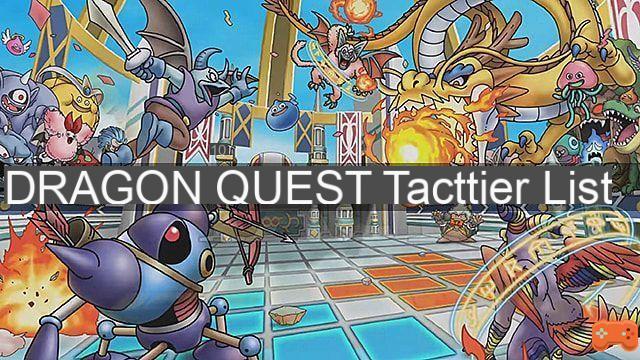Guía de la lista de niveles de los mejores monstruos de Dragon Quest Tact